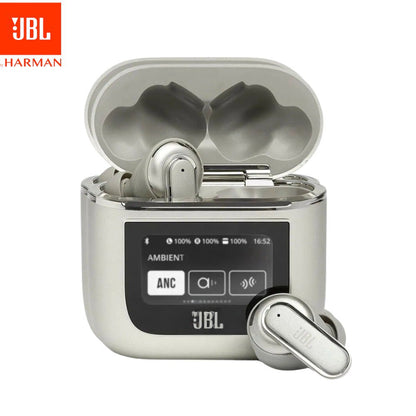 Audifonos Inalambricos Bluetooth JBL Generico  Con Pantalla Tactil Gris