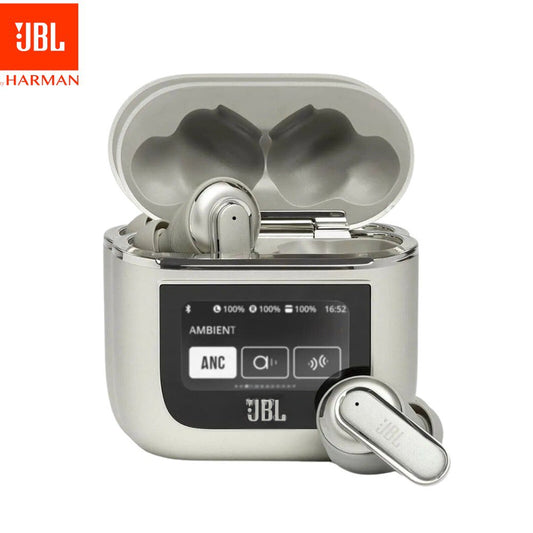 Audifonos Inalambricos Bluetooth JBL Generico  Con Pantalla Tactil Gris