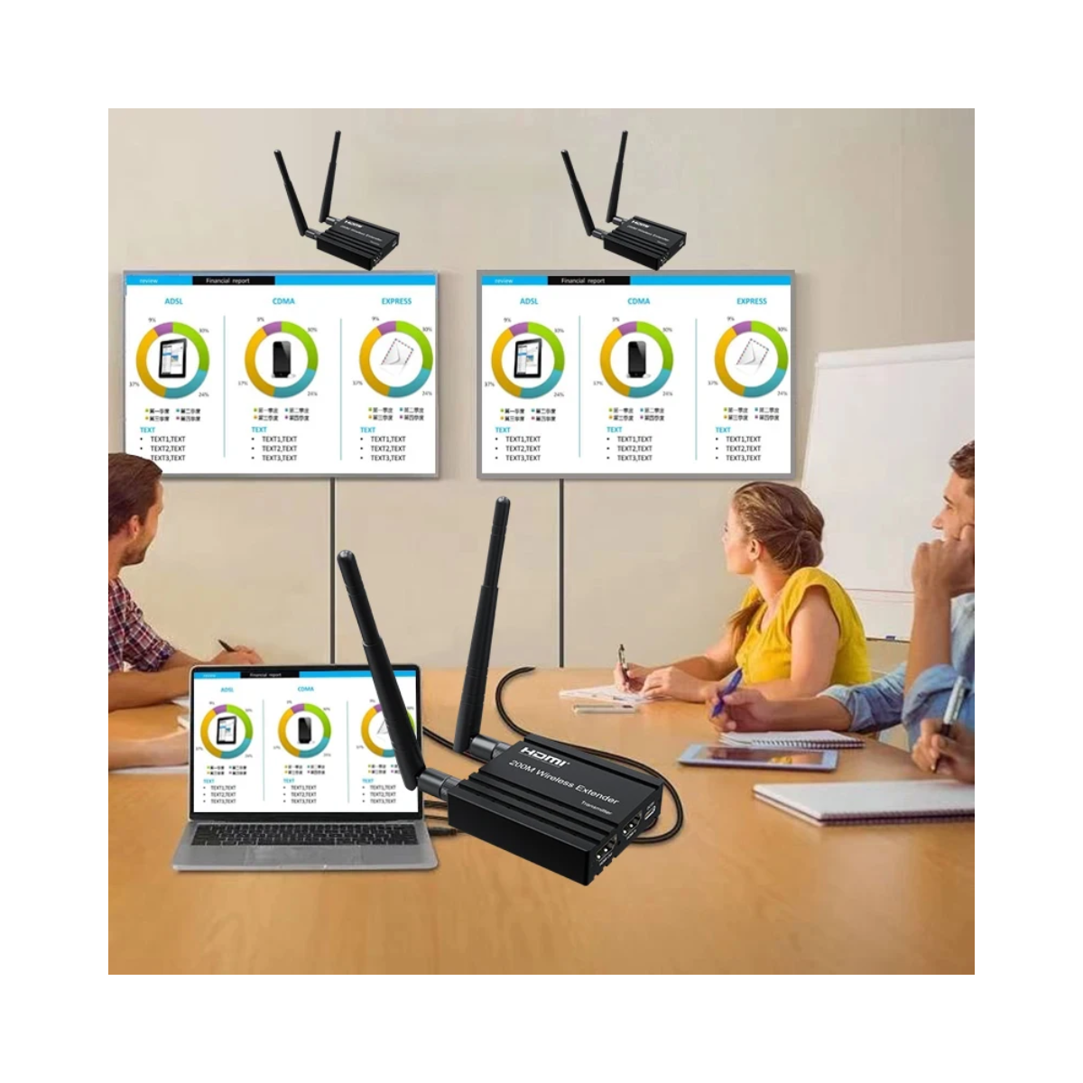 Extender HDMI 200 Metros Wireless