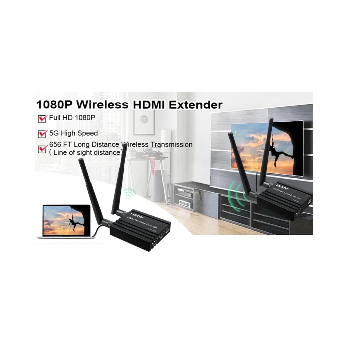 Extender HDMI 200 Metros Wireless